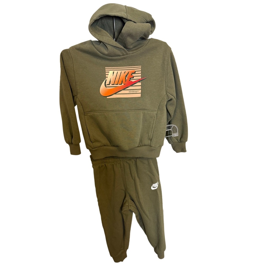 Nike Kids 3T Jogger Hoodie 2 Piece Matching Set Cotton new without tag athletic